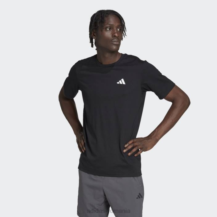 Adidas tricou negru de antrenament feelready essentials bărbați alb negru 2JBN1414