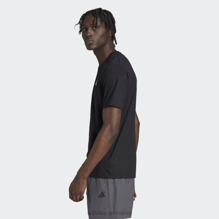Adidas tricou negru de antrenament feelready essentials bărbați alb negru 2JBN1414