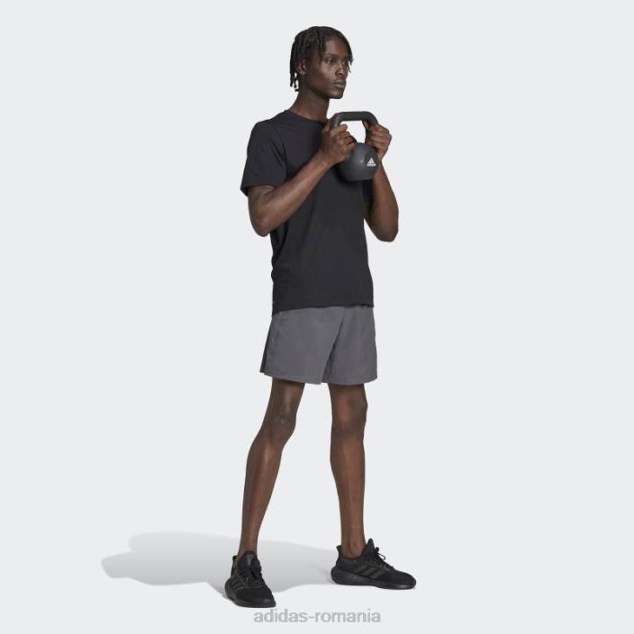 Adidas tricou negru de antrenament feelready essentials bărbați alb negru 2JBN1414
