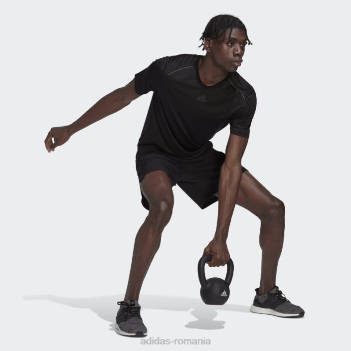 Adidas tricou negru de antrenament hiit bărbați negru 2JBN14729
