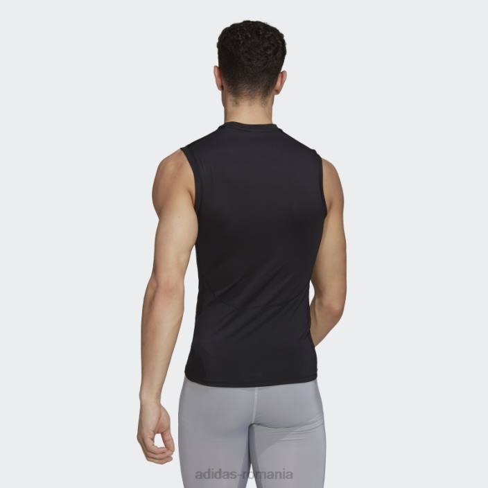 Adidas tricou negru de antrenament techfit fără mâneci adidas bărbați negru 2JBN5631