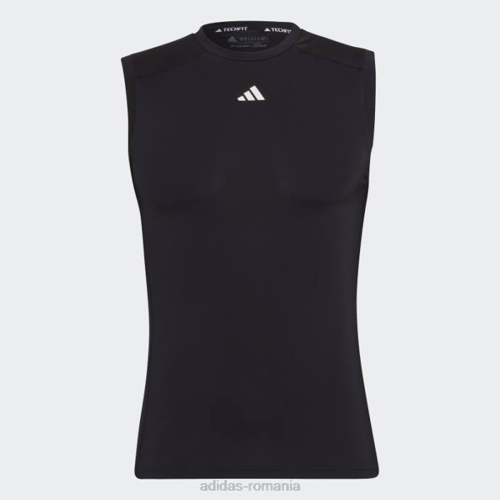 Adidas tricou negru de antrenament techfit fără mâneci adidas bărbați negru 2JBN5631