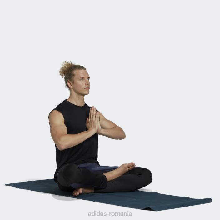 Adidas tricou negru de yoga fără mâneci bărbați negru 2JBN1216