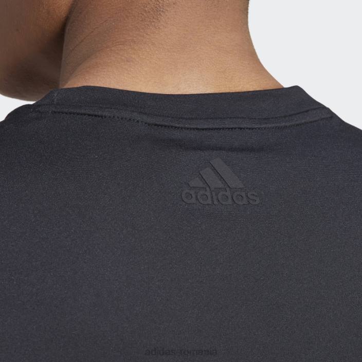 Adidas tricou negru de yoga fără mâneci bărbați negru 2JBN1216