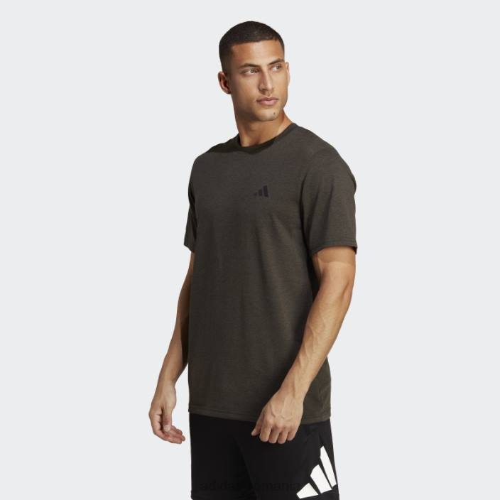 Adidas tricou negru pentru antrenament confort bărbați negru/măsliniu 2JBN13396