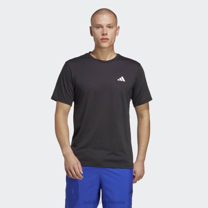 Adidas tricou negru pentru antrenament confort tren essentials bărbați alb negru 2JBN3641