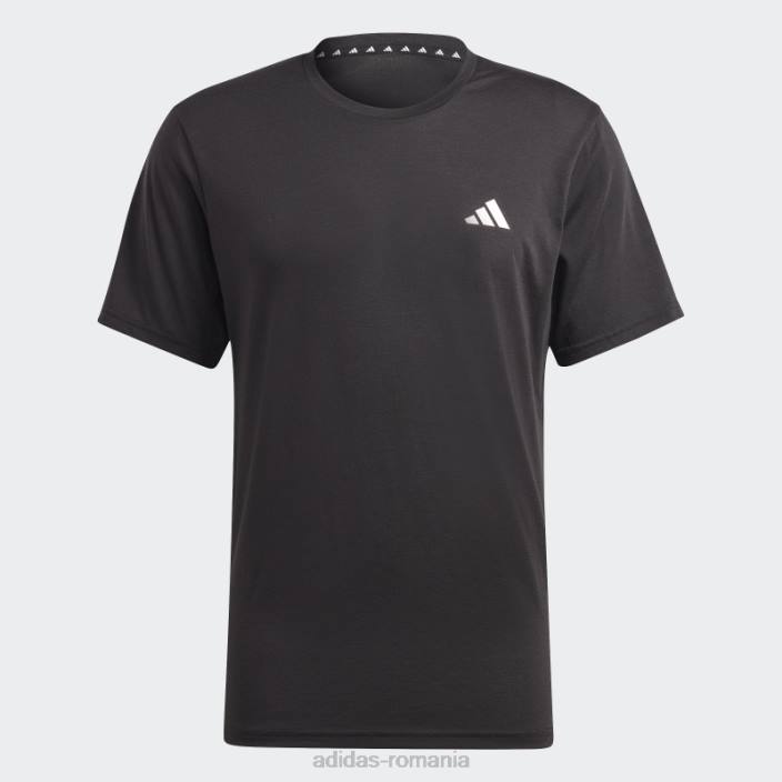 Adidas tricou negru pentru antrenament confort tren essentials bărbați alb negru 2JBN3641