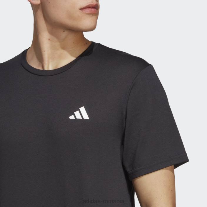 Adidas tricou negru pentru antrenament confort tren essentials bărbați alb negru 2JBN3641