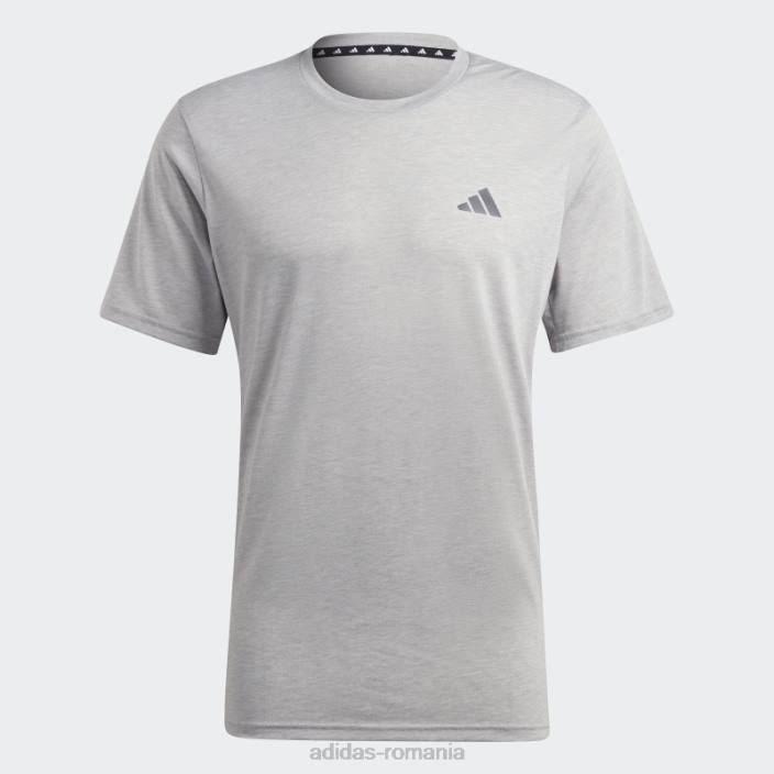 Adidas tricou negru pentru antrenament confort tren essentials bărbați gri mediu/alb/negru 2JBN1019