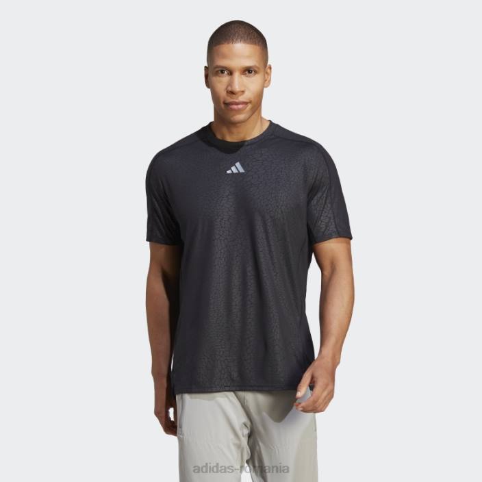Adidas tricou negru pentru antrenament pu print adidas bărbați negru 2JBN5061