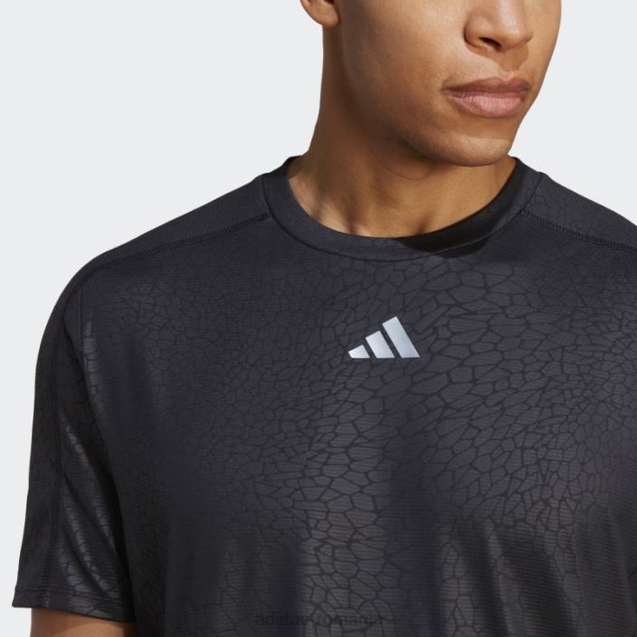 Adidas tricou negru pentru antrenament pu print adidas bărbați negru 2JBN5061