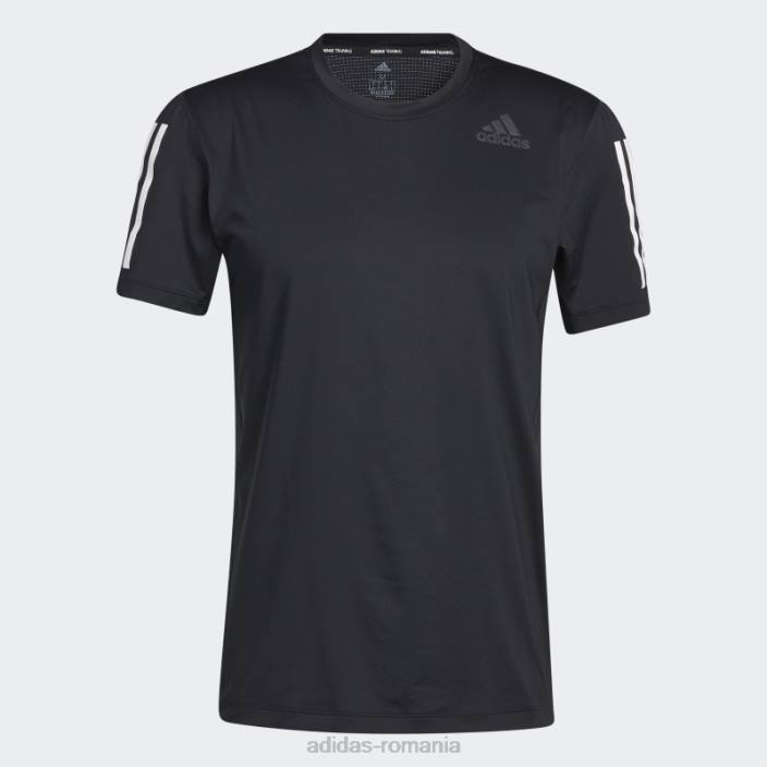 Adidas tricou negru techfit cu 3 dungi bărbați negru 2JBN1211