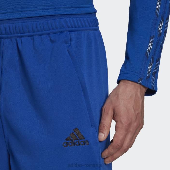 Adidas pantaloni de trening tiro 7/8 albastru regal bărbați albastru regal/negru 2JBN14927