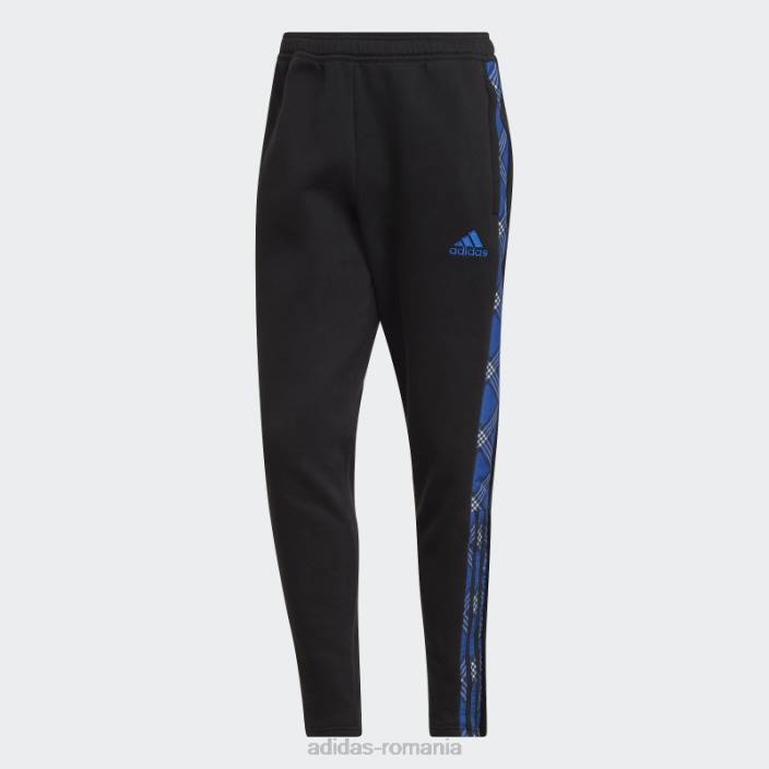 Adidas pantaloni de trening tiro winterized negru bărbați negru/albastru regal 2JBN14617