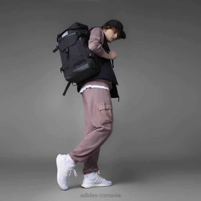 Adidas pantaloni mov colorblock French Terry bărbați Violet 2JBN1540