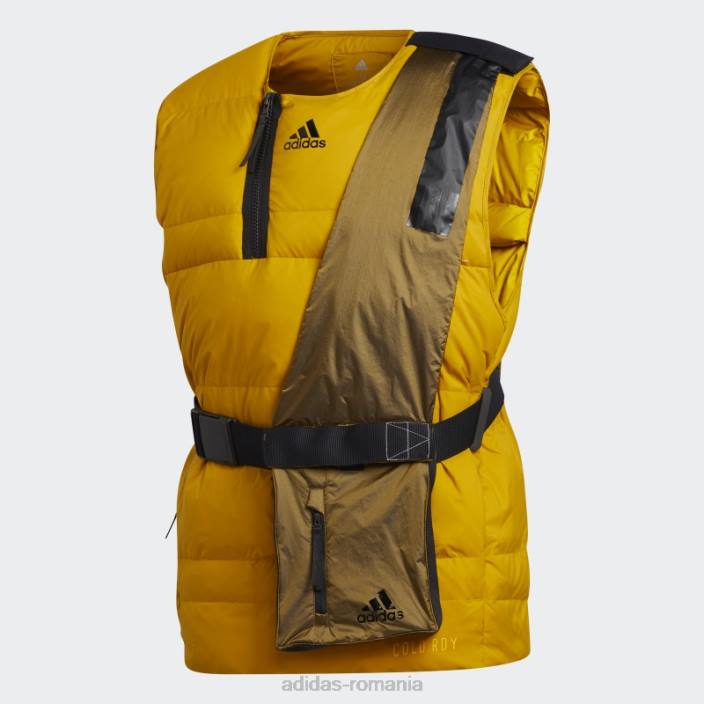 Adidas prime cold.rdy down vest gold adidas bărbați aur 2JBN14562
