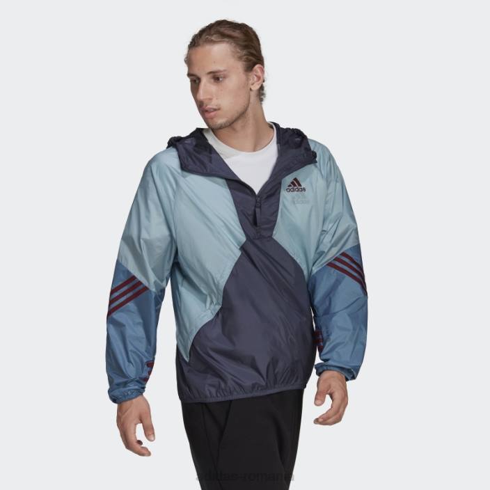 Adidas bleumarin înapoi la sport wind.rdy anorac bărbați marina 2JBN15286