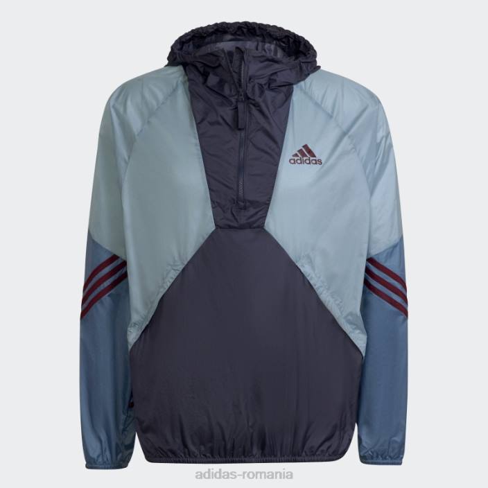 Adidas bleumarin înapoi la sport wind.rdy anorac bărbați marina 2JBN15286