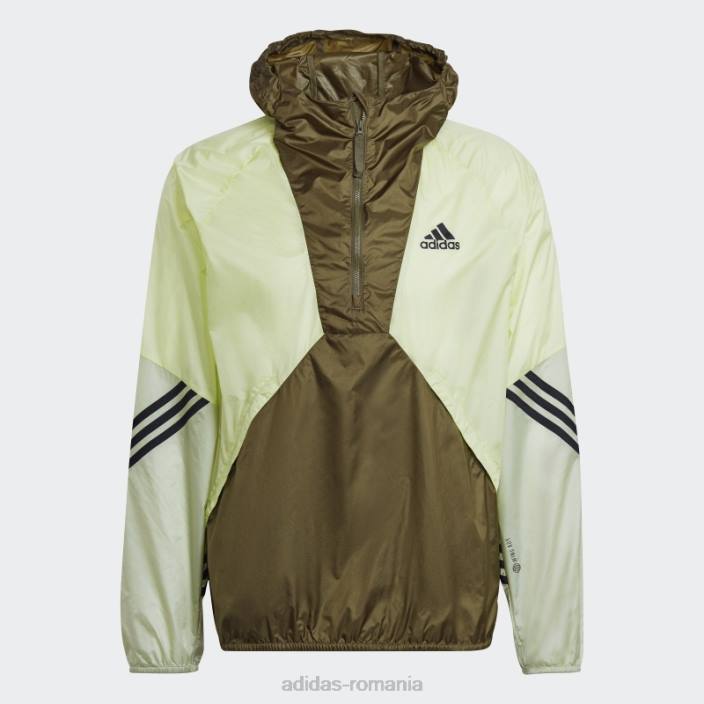 Adidas olive înapoi la sport wind.rdy anorac bărbați măsline 2JBN15118