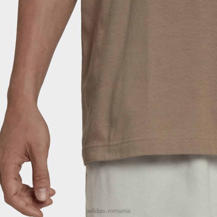 Adidas Chalky brown discover essentials tricou adidas bărbați maro cretos 2JBN7095