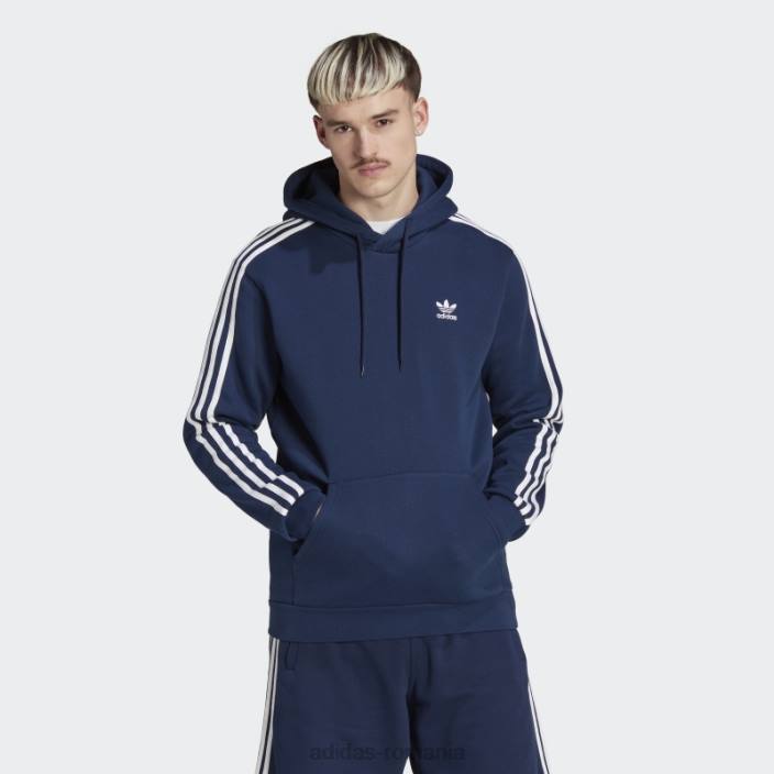 Adidas Night indigo adicolor classics hanorac cu 3 dungi bărbați indigo de noapte 2JBN6509