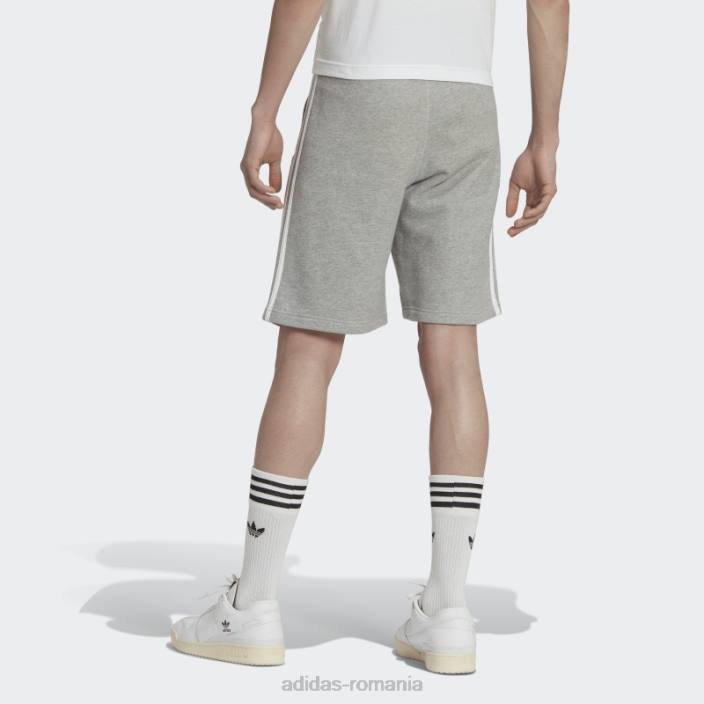 Adidas Pantaloni scurți de transpirație cu 3 dungi gri mediu bărbați gri mediu 2JBN6608