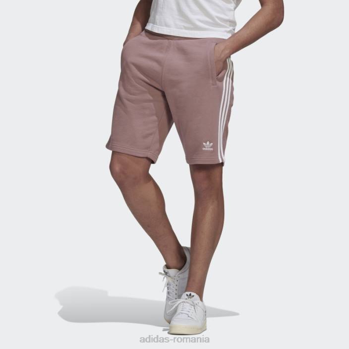 Adidas Pantaloni scurți de transpirație cu 3 dungi violet adidas bărbați violet/alb 2JBN6564