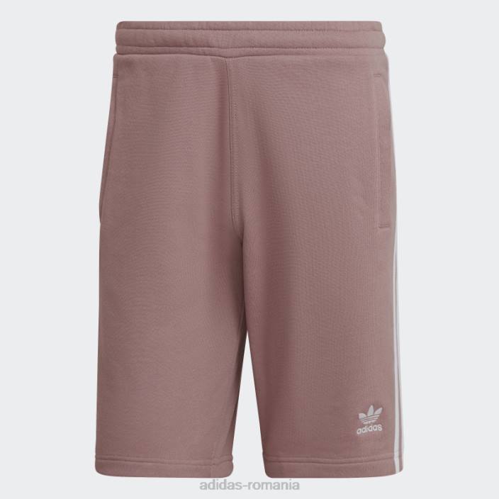 Adidas Pantaloni scurți de transpirație cu 3 dungi violet adidas bărbați violet/alb 2JBN6564