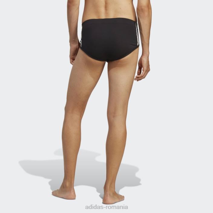 Adidas Slip alb din bumbac flex cu 3 dungi adidas bărbați alb/negru/gri mediu 2JBN13593