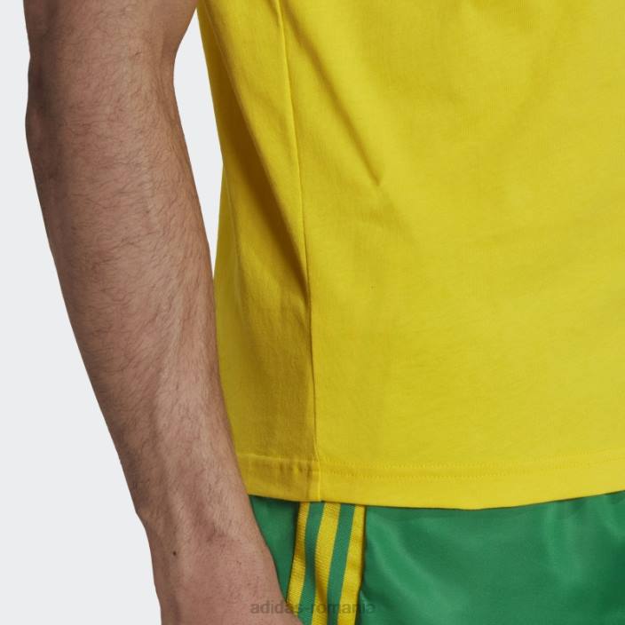 Adidas Tricou 3 dungi galben adidas bărbați galben/verde/albastru îndrăzneț 2JBN14592