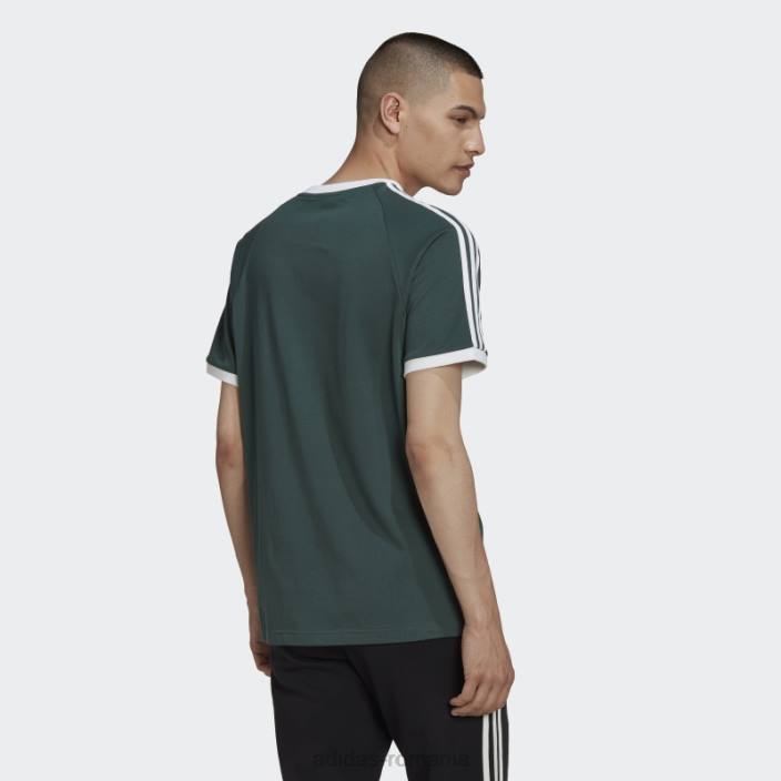 Adidas Tricou adicolor classics 3 dungi verde mineral bărbați verde mineral 2JBN6763