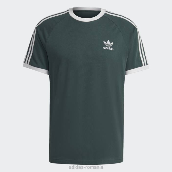 Adidas Tricou adicolor classics 3 dungi verde mineral bărbați verde mineral 2JBN6763