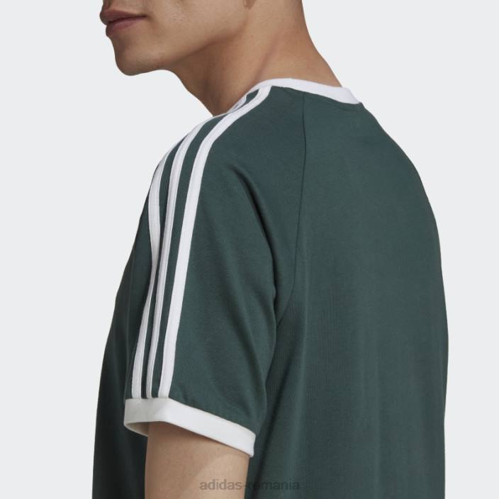 Adidas Tricou adicolor classics 3 dungi verde mineral bărbați verde mineral 2JBN6763