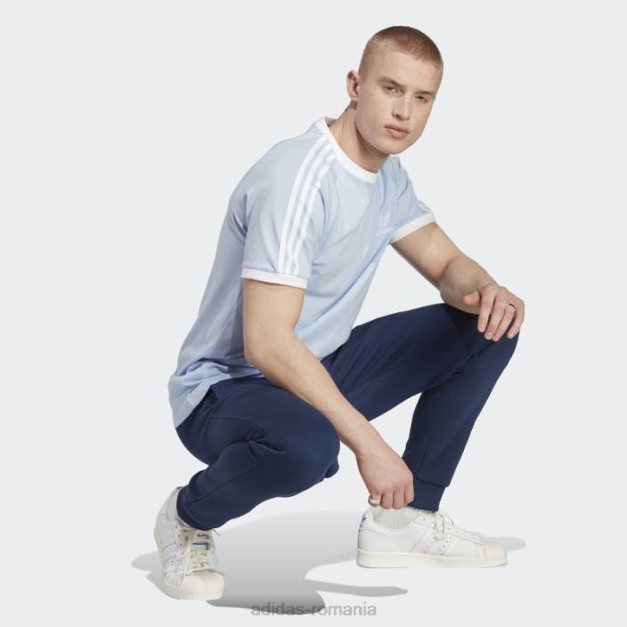 Adidas Tricou adicolor classics cu 3 dungi albastru alba bărbați zori albastre 2JBN5737