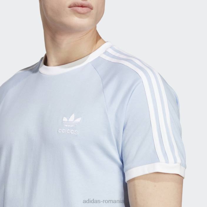 Adidas Tricou adicolor classics cu 3 dungi albastru alba bărbați zori albastre 2JBN5737