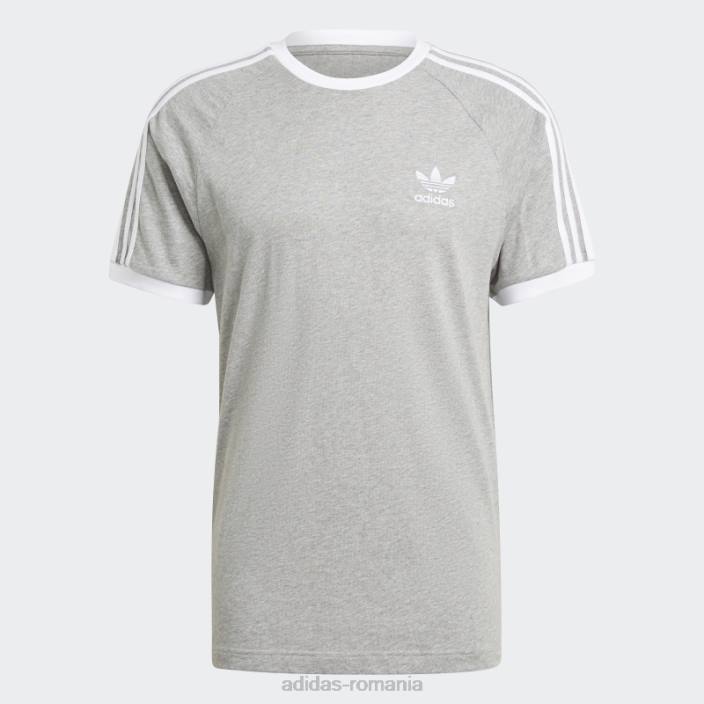 Adidas Tricou adicolor classics cu 3 dungi gri mediu bărbați gri mediu 2JBN6950