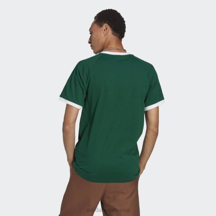 Adidas Tricou adicolor classics cu 3 dungi verde închis bărbați verde inchis 2JBN5869