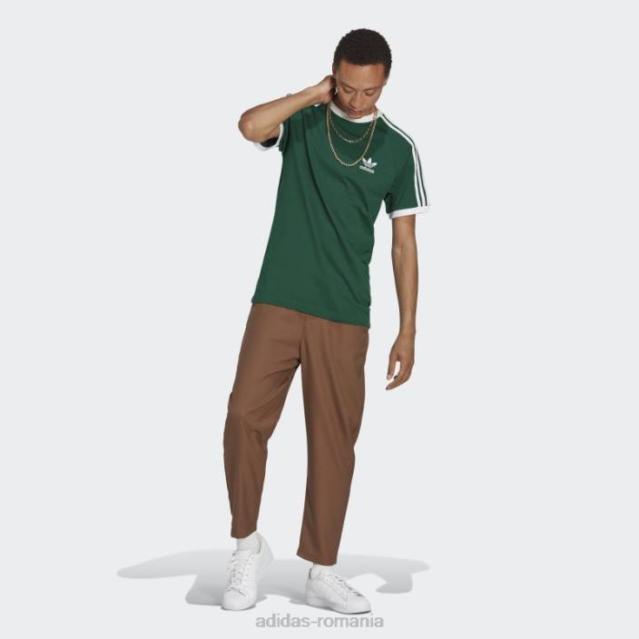 Adidas Tricou adicolor classics cu 3 dungi verde închis bărbați verde inchis 2JBN5869