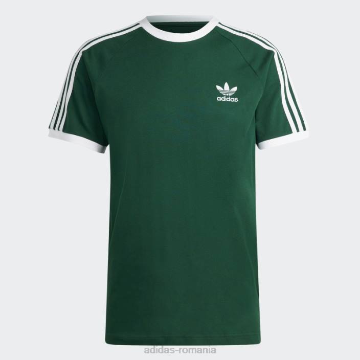 Adidas Tricou adicolor classics cu 3 dungi verde închis bărbați verde inchis 2JBN5869