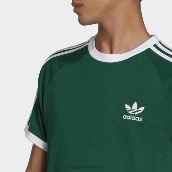 Adidas Tricou adicolor classics cu 3 dungi verde închis bărbați verde inchis 2JBN5869