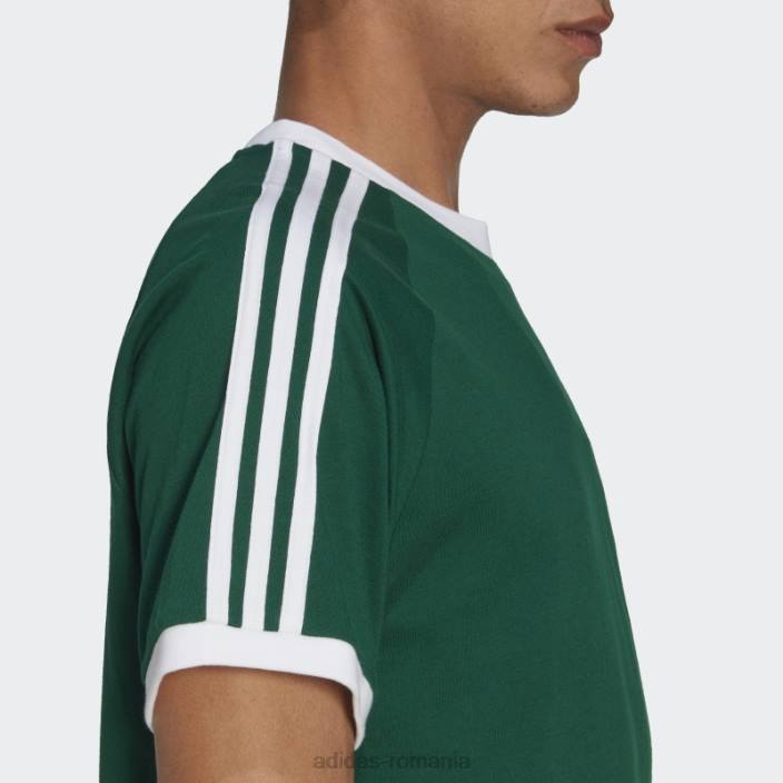 Adidas Tricou adicolor classics cu 3 dungi verde închis bărbați verde inchis 2JBN5869