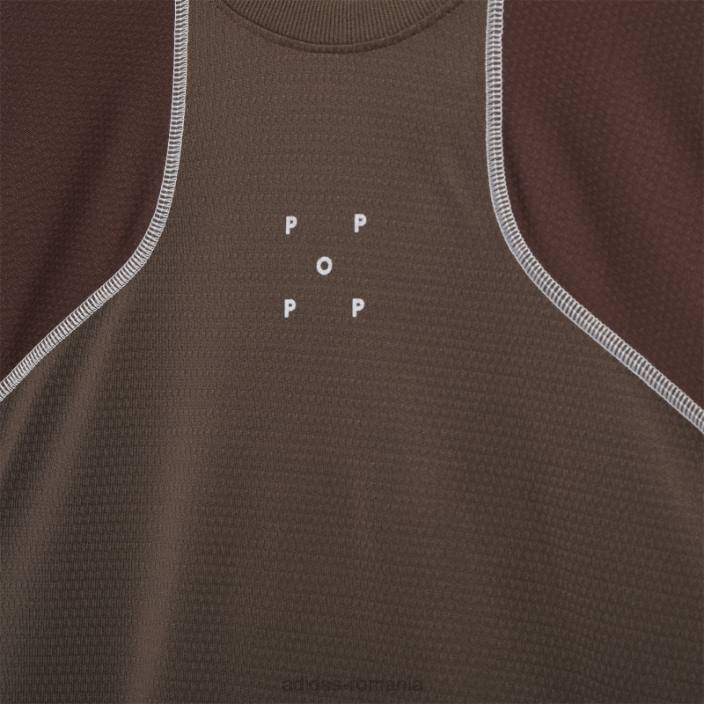 Adidas Tricou adidas cu mânecă scurtă deepest earth pop tech bărbați cel mai adânc pământ/cauciuc/maro 2JBN1131