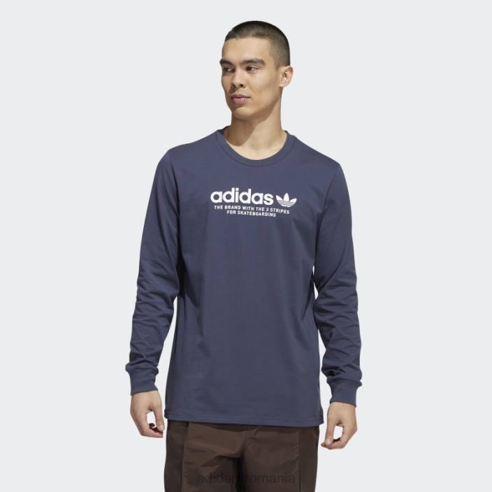 Adidas Tricou cu logo skateboarding 4.0 cu mânecă lungă (gen neutru) bleumarin bărbați bleumarin/alb 2JBN1603
