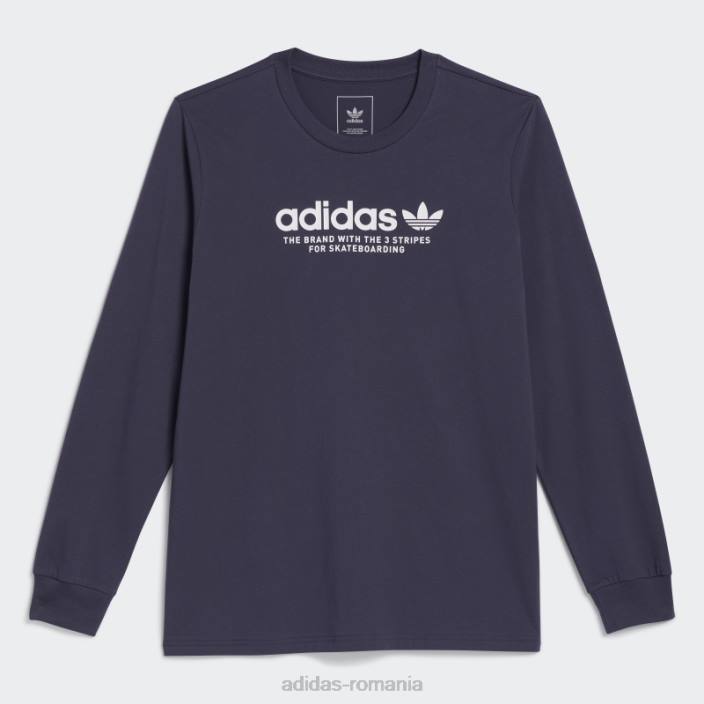 Adidas Tricou cu logo skateboarding 4.0 cu mânecă lungă (gen neutru) bleumarin bărbați bleumarin/alb 2JBN1603