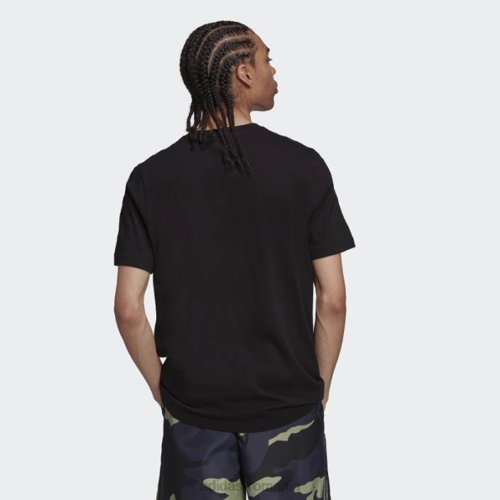 Adidas Tricou cu umplutură camo cu grafică neagră bărbați negru 2JBN6880