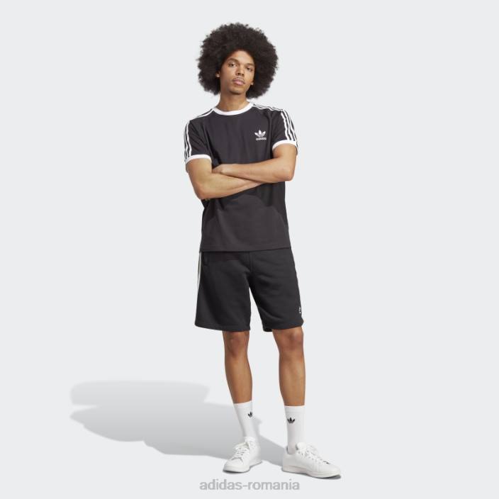 Adidas Tricou negru cu 3 dungi adicolor classics bărbați negru 2JBN890