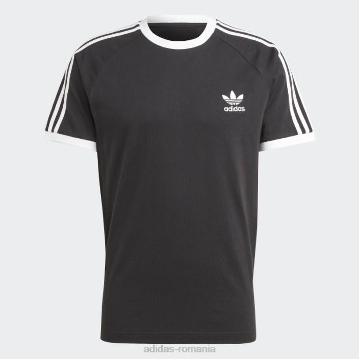Adidas Tricou negru cu 3 dungi adicolor classics bărbați negru 2JBN890