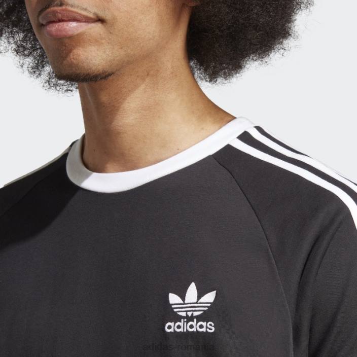 Adidas Tricou negru cu 3 dungi adicolor classics bărbați negru 2JBN890