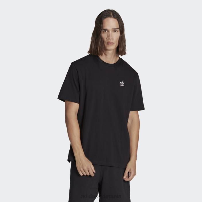 Adidas Tricou trifoil boxy adicolor classics spate și față negru bărbați negru 2JBN877