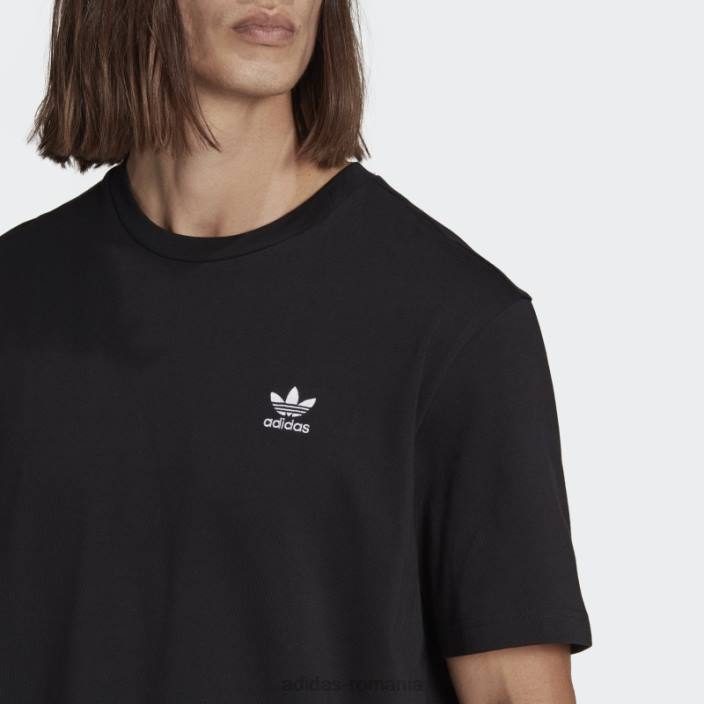 Adidas Tricou trifoil boxy adicolor classics spate și față negru bărbați negru 2JBN877